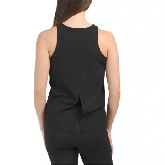 SPANX Very Black Go Lightly Ribbed Tie Back Tank Top size 1X - Picture 3 of 9